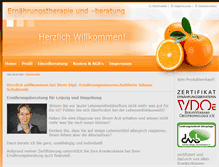 Tablet Screenshot of leipzig-ernaehrungsberatung.de